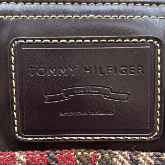 Tommy Hilfiger American Classic Brown Purse Multicolor Plaid - Picture 3 of 12